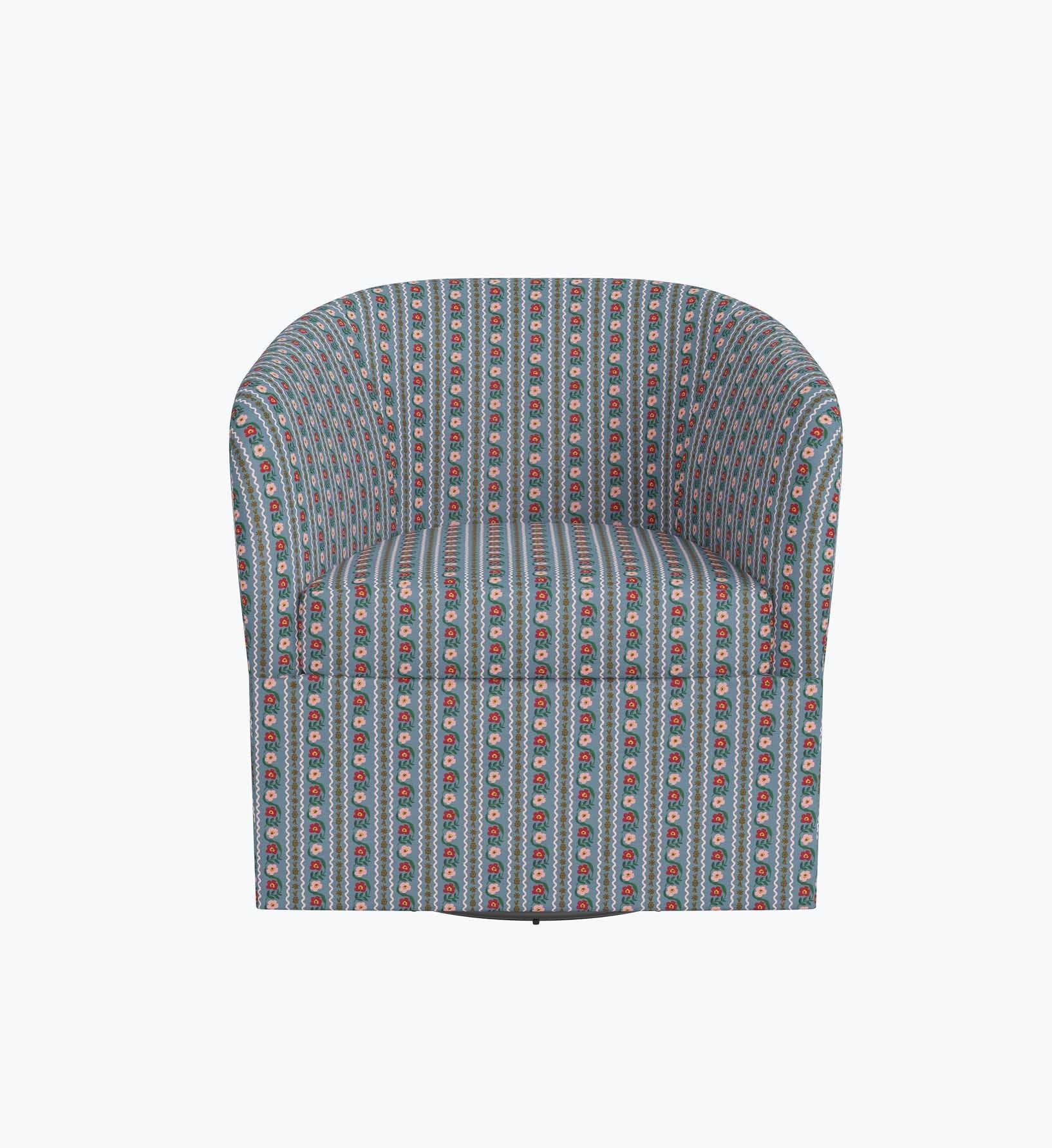 Pembroke Swivel Chair - Delphine