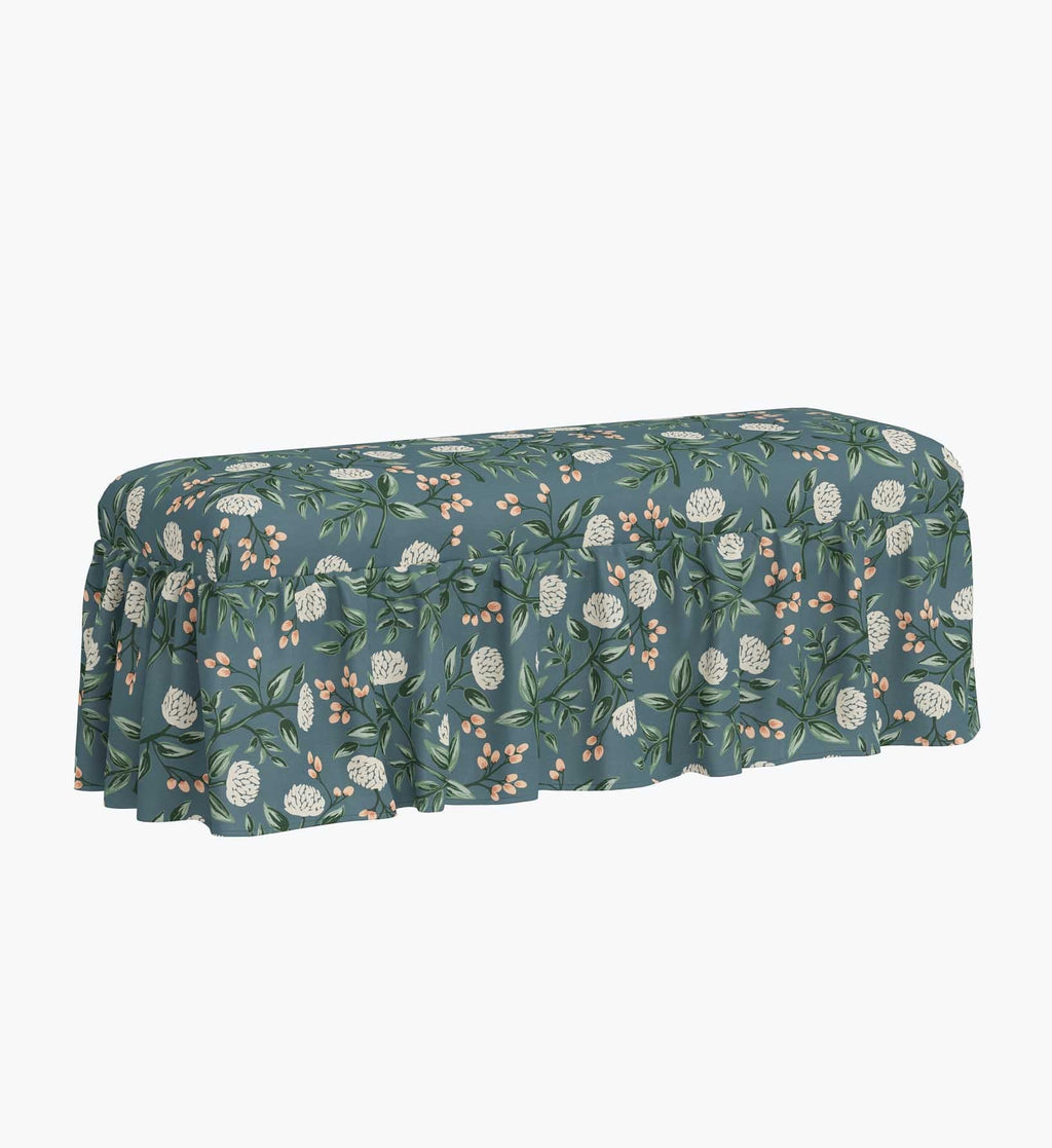 Surrey Dining Bench - Peonies