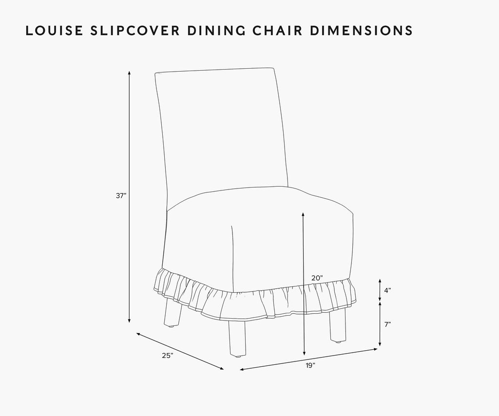 Louise Slipcover Dining Chair - Aviary