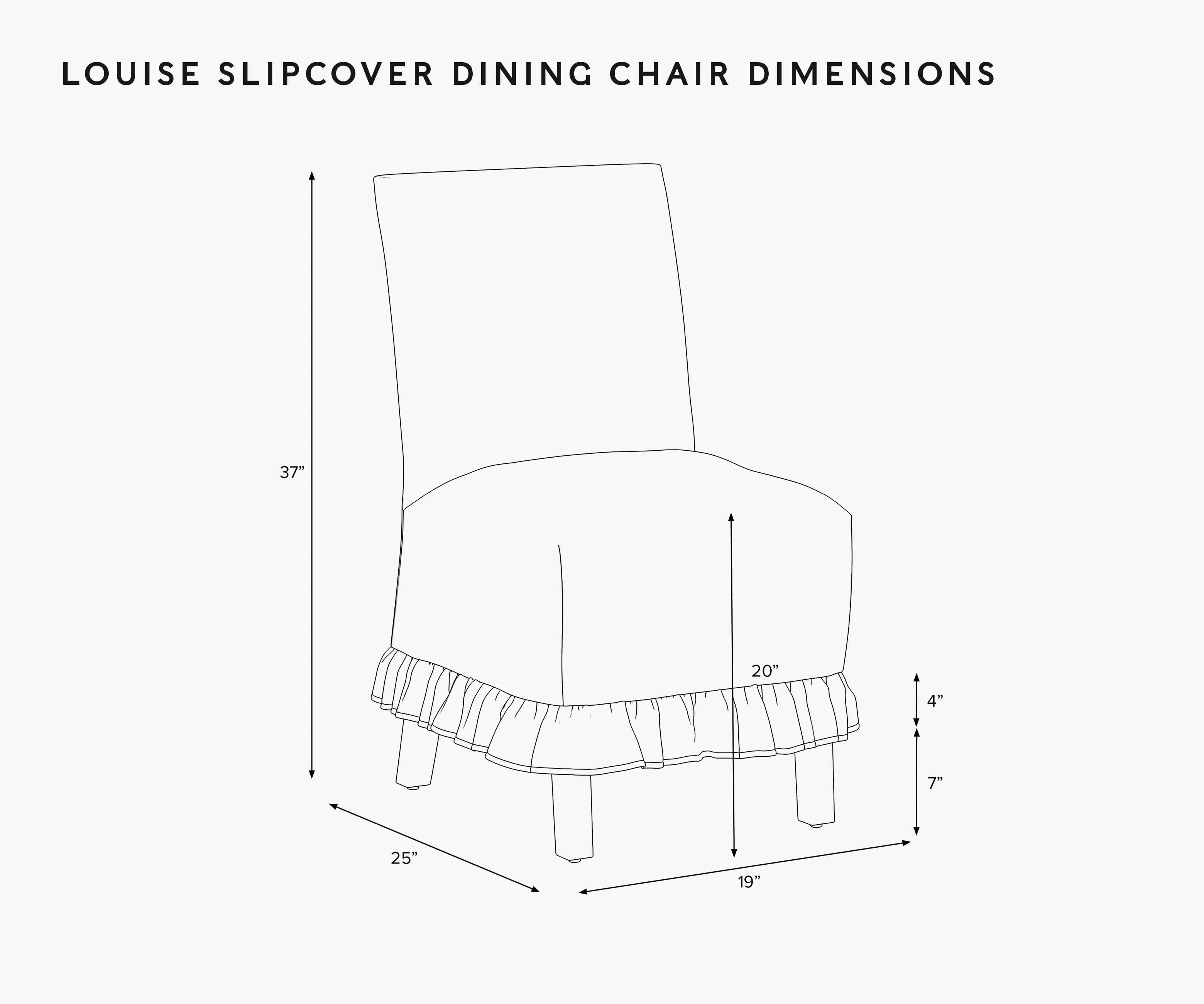 Louise Slipcover Dining Chair - Aviary